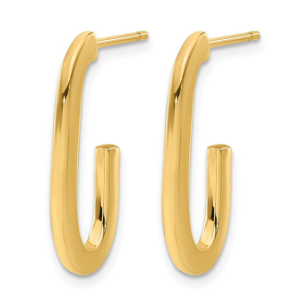 14K Gelbgold Poliert Modern J Creolen