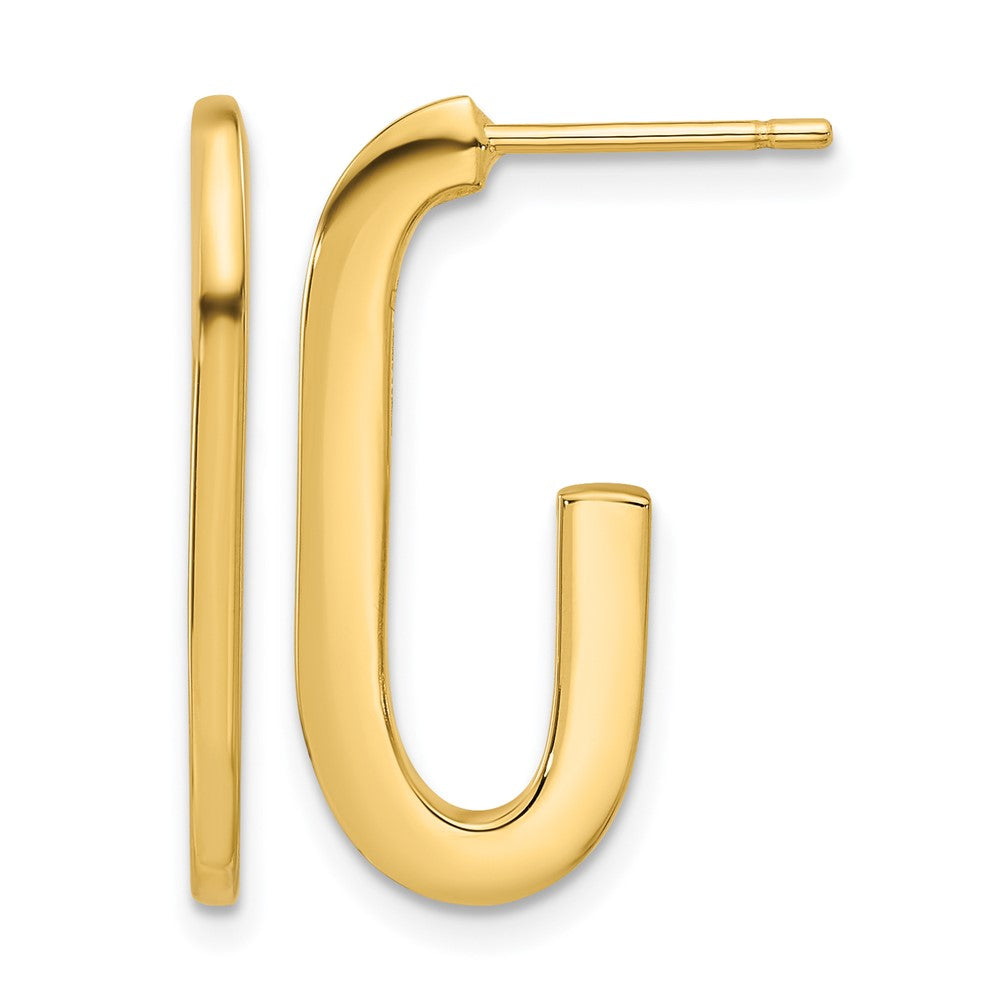 14K Gelbgold Poliert Modern J Creolen