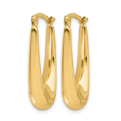 14K Gelbgold Poliert Creolen