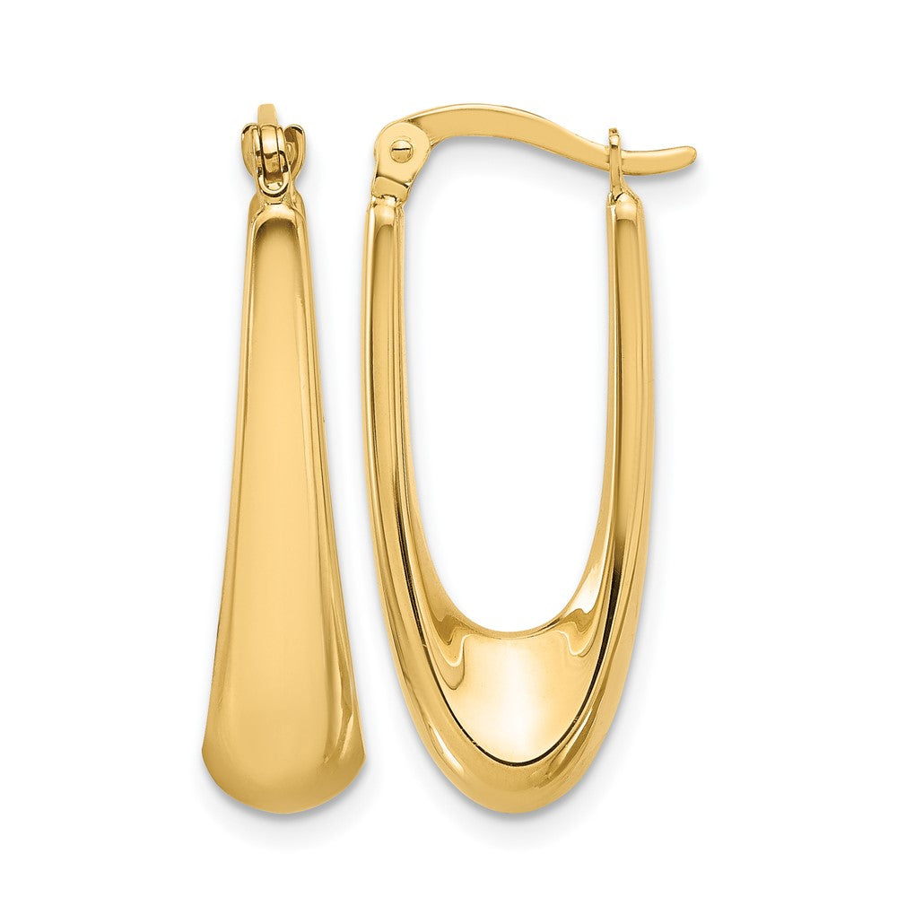 14K Gelbgold Poliert Creolen