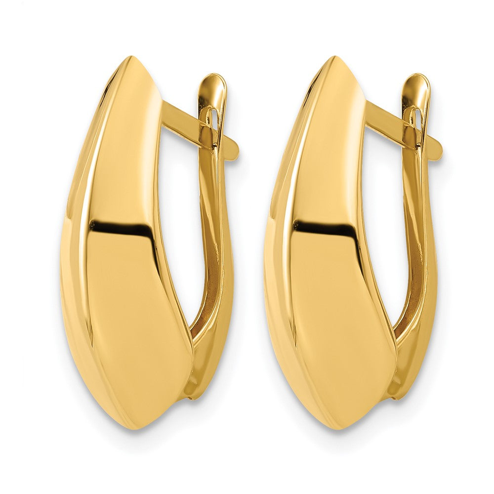 14K Gelbgold Poliert Creolen