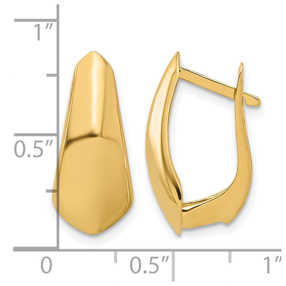 14K Gelbgold Poliert Creolen