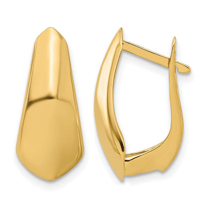 14K Gelbgold Poliert Creolen