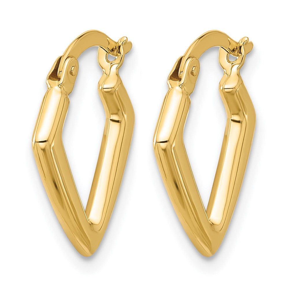 14K Gelbgold Poliert Fantasie Creolen