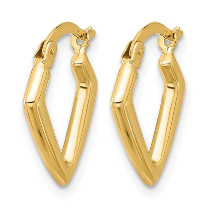14K Gelbgold Poliert Fantasie Creolen