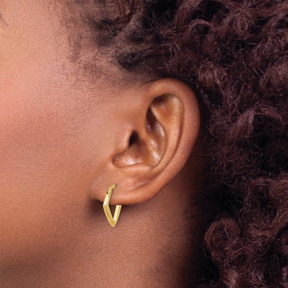 14K Gelbgold Poliert Fantasie Creolen