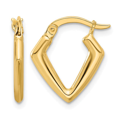 14K Gelbgold Poliert Fantasie Creolen