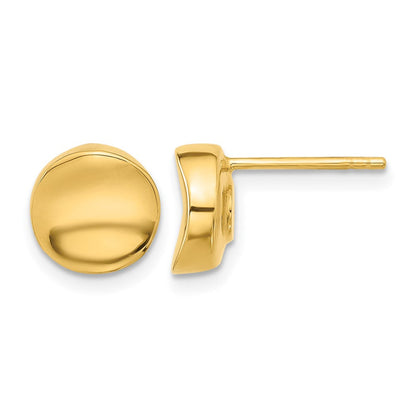 14K Gelbgold Poliert Ohrstecker