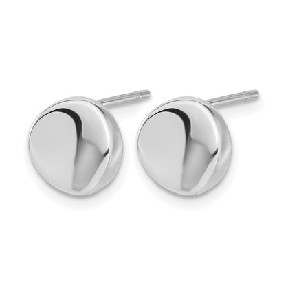 14K Weißgold Poliert Ohrstecker