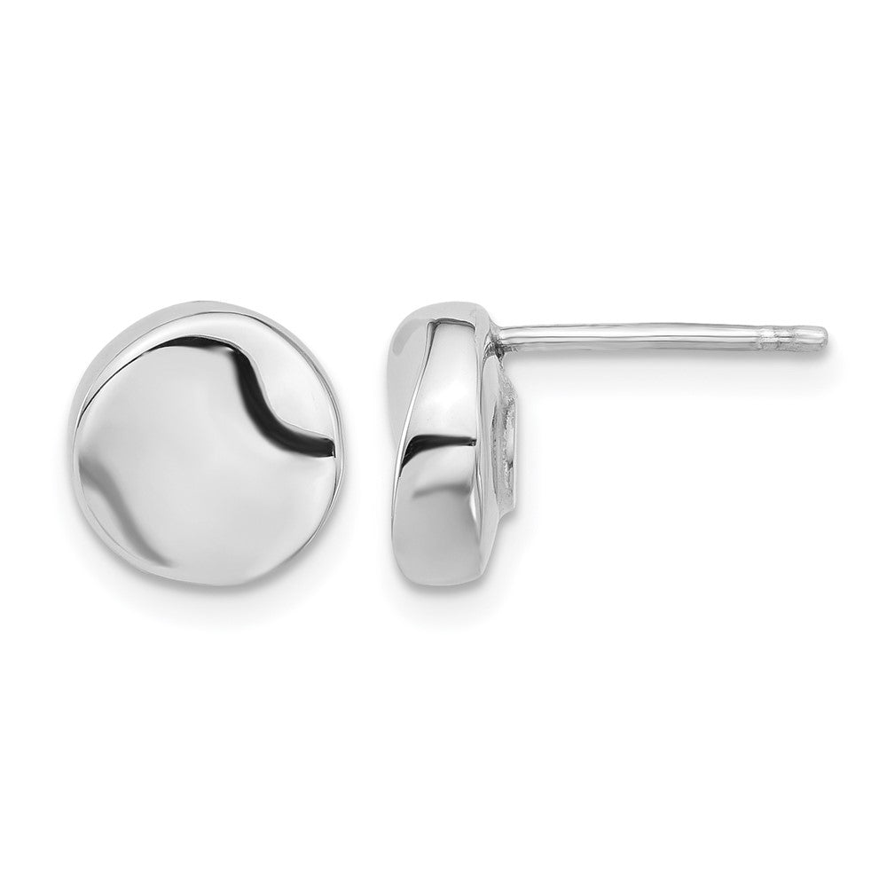 14K Weißgold Poliert Ohrstecker
