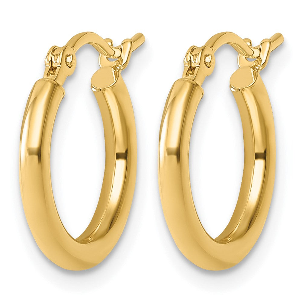 14K Gelbgold Poliert 2x15mm Creolen