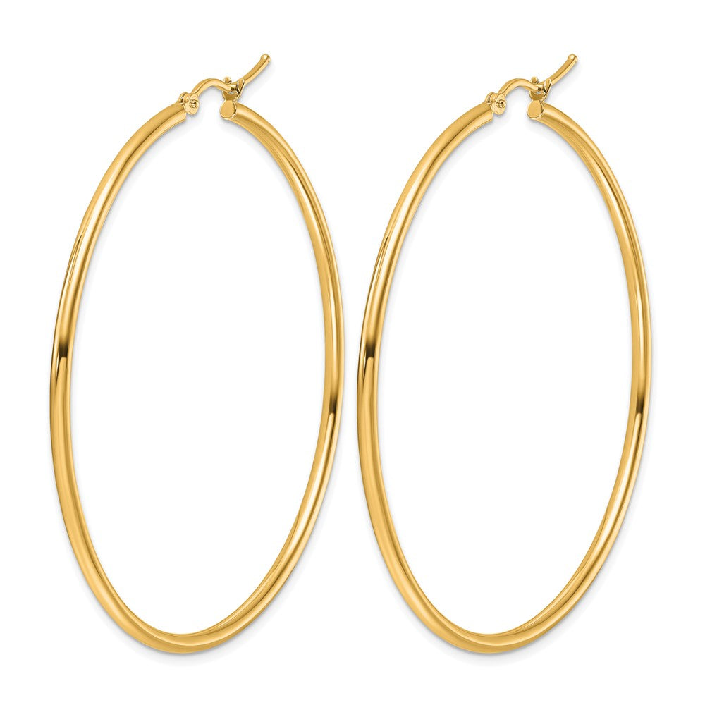 14K Gelbgold Poliert 2x55mm Creolen