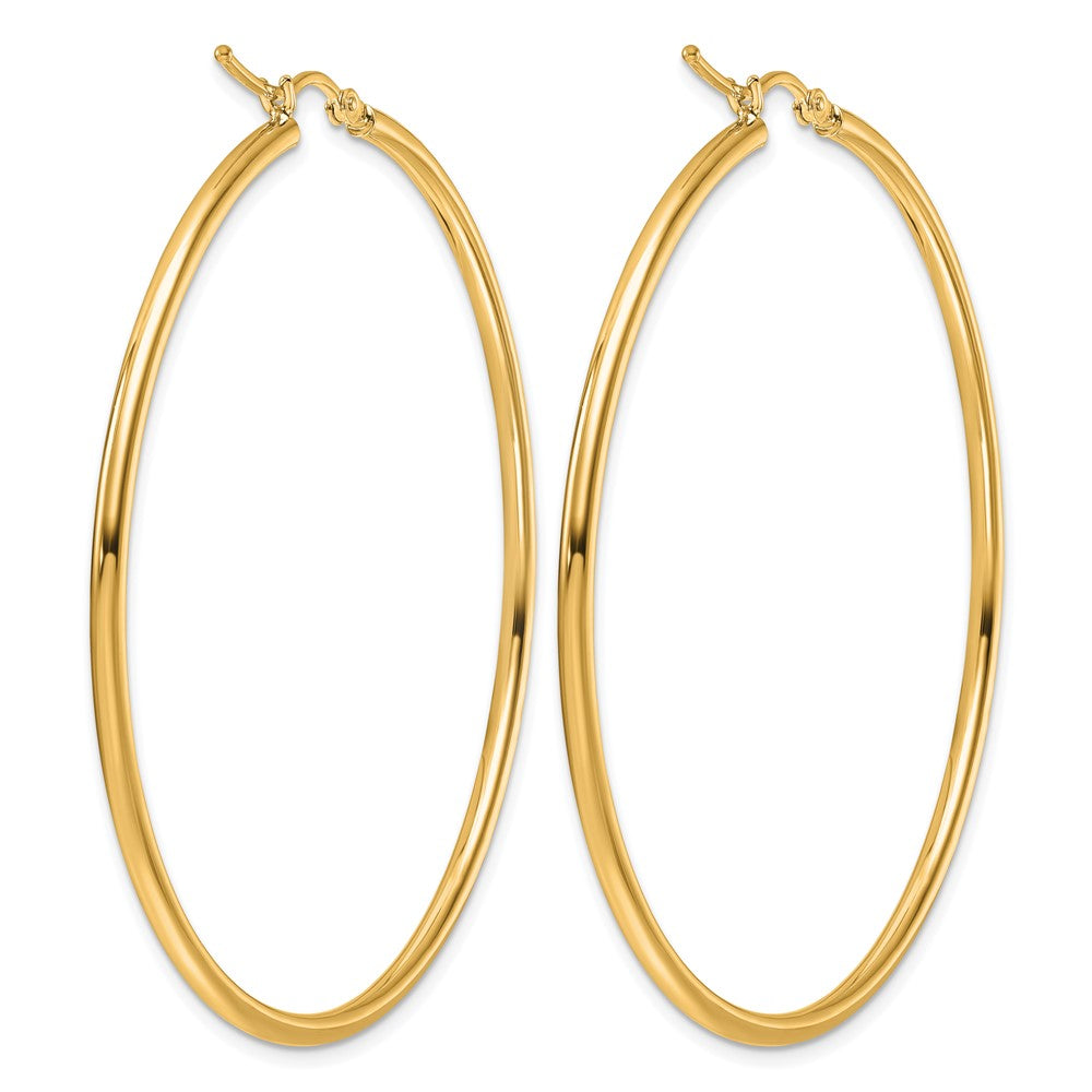 14K Gelbgold Poliert 2x55mm Creolen
