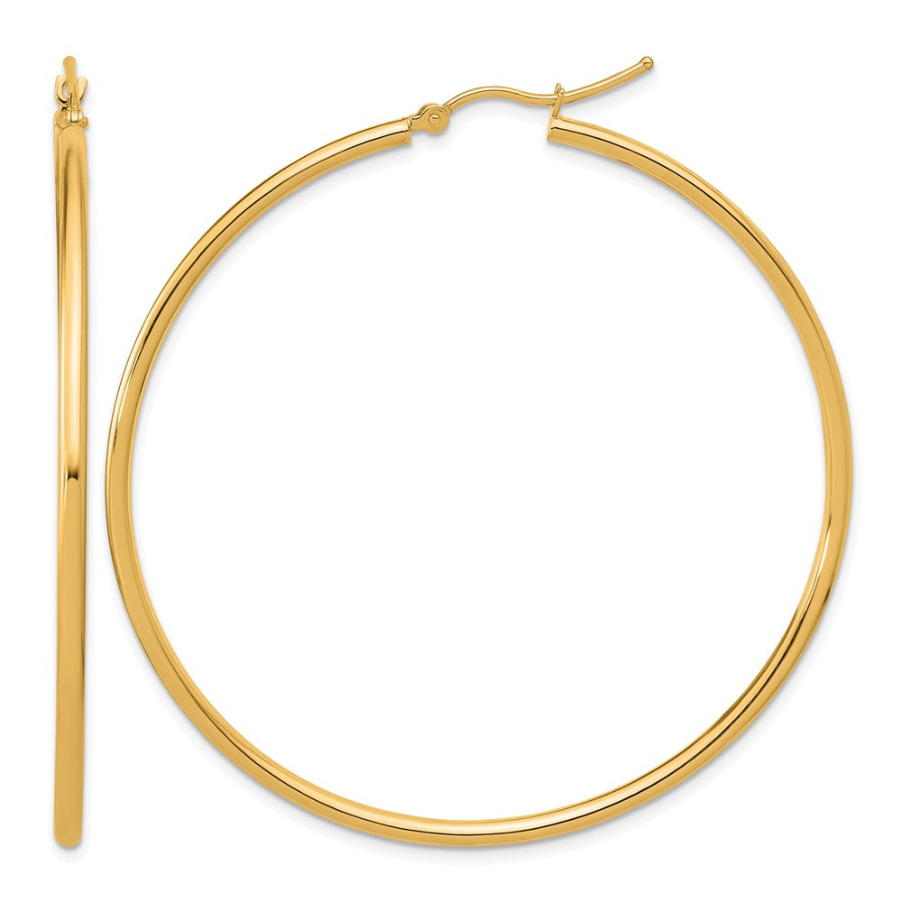 14K Gelbgold Poliert 2x55mm Creolen