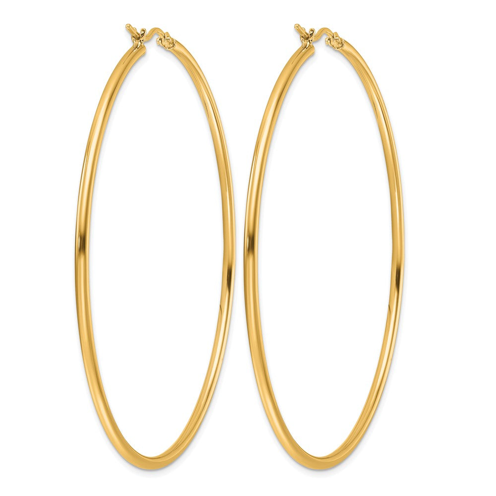 14K Gelbgold Poliert 2x65mm Creolen
