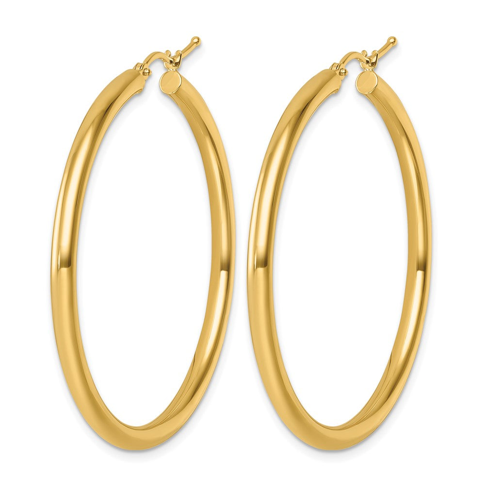14K Gelbgold Poliert 3mm Creolen