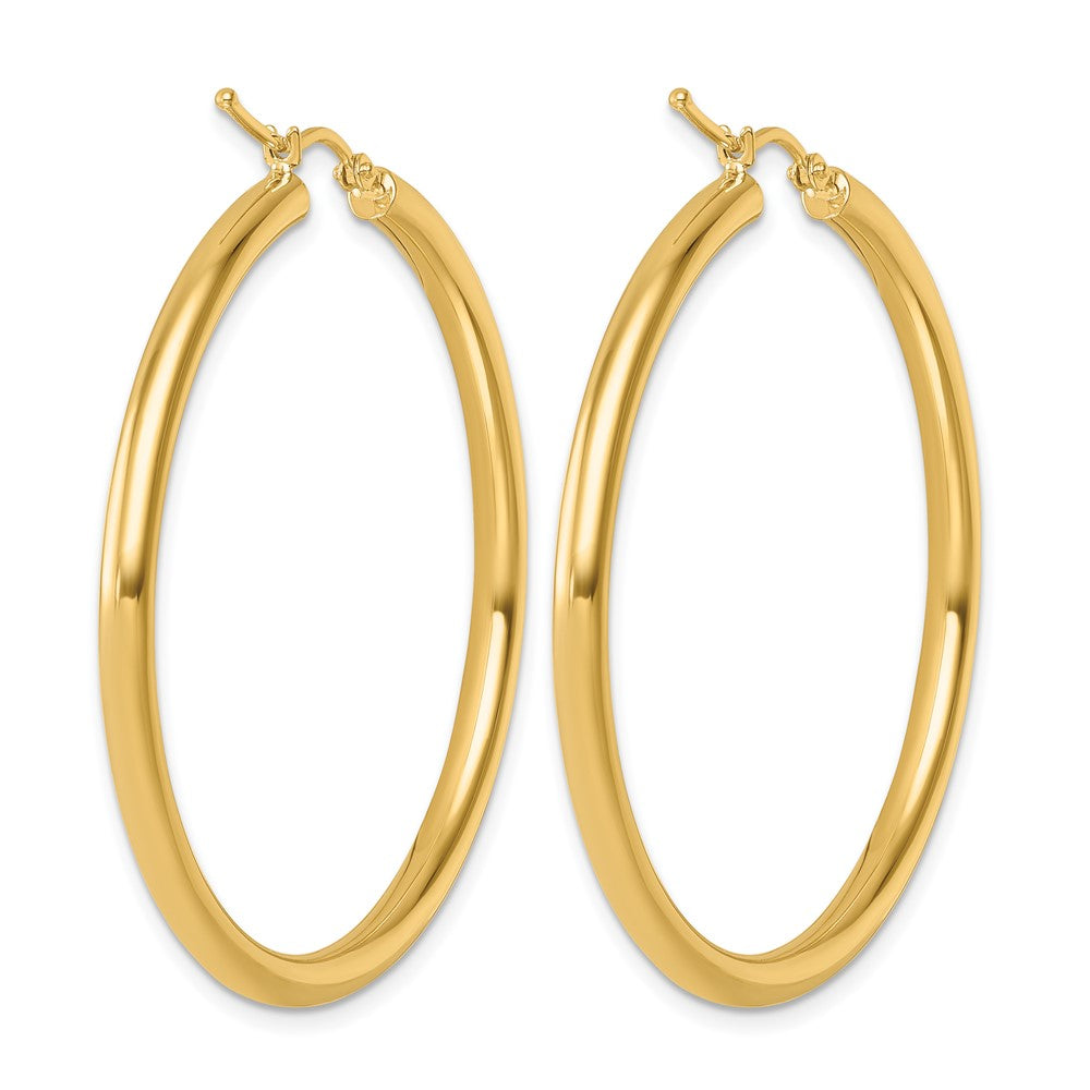 14K Gelbgold Poliert 3mm Creolen