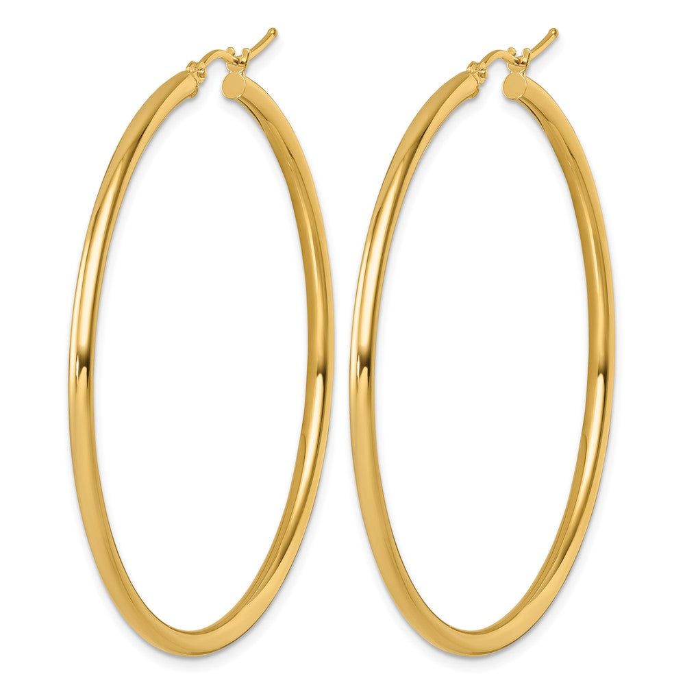 14K Gelbgold Poliert 2.5mm Creolen