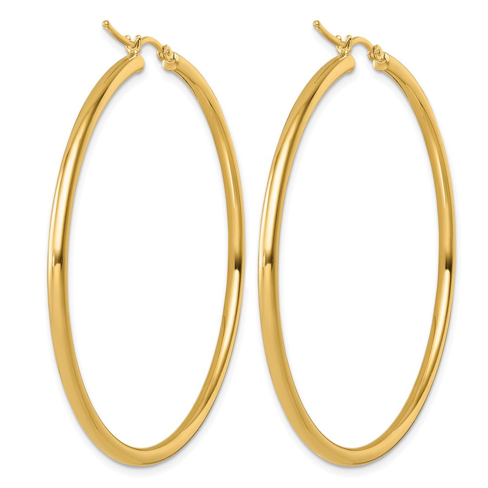 14K Gelbgold Poliert 2.5mm Creolen