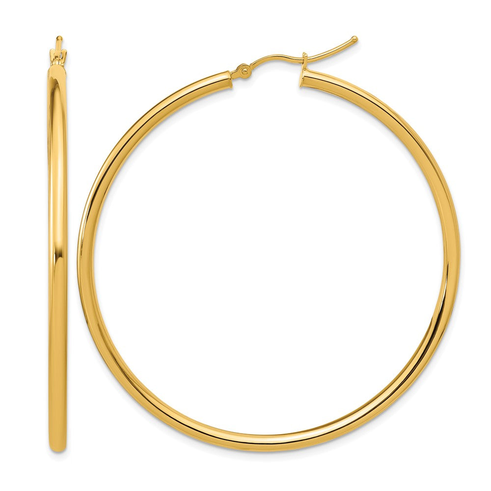 14K Gelbgold Poliert 2.5mm Creolen
