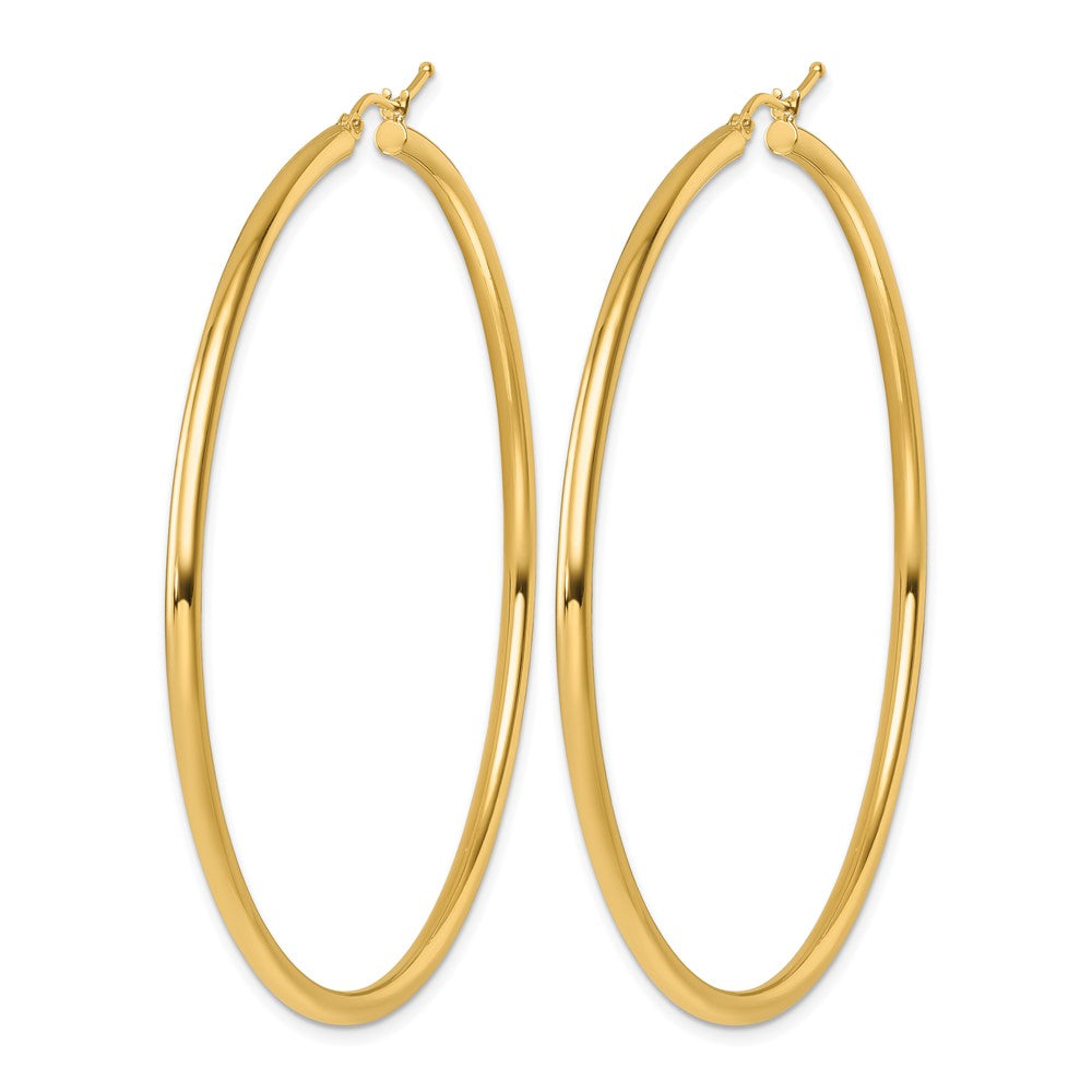 14K Gelbgold Poliert 2.5mm Creolen