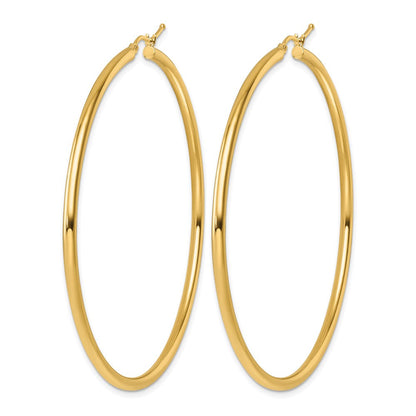 14K Gelbgold Poliert 2.5mm Creolen
