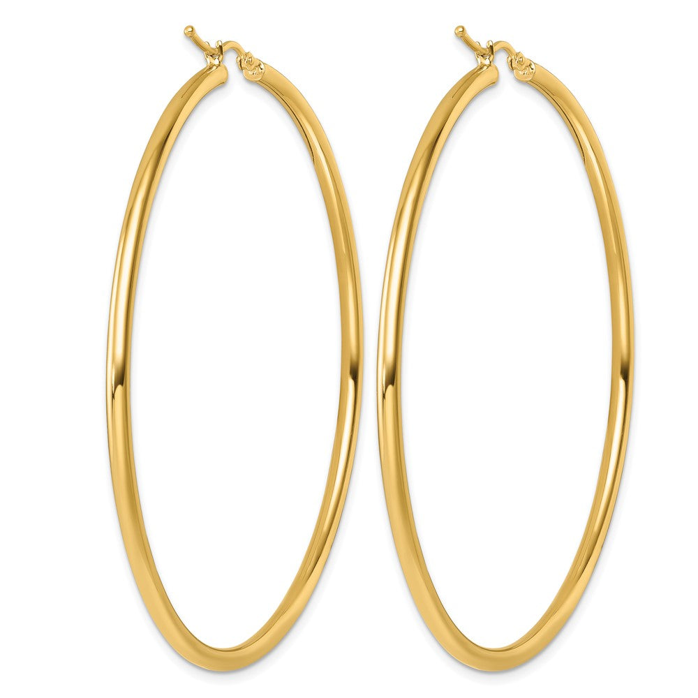 14K Gelbgold Poliert 2.5mm Creolen