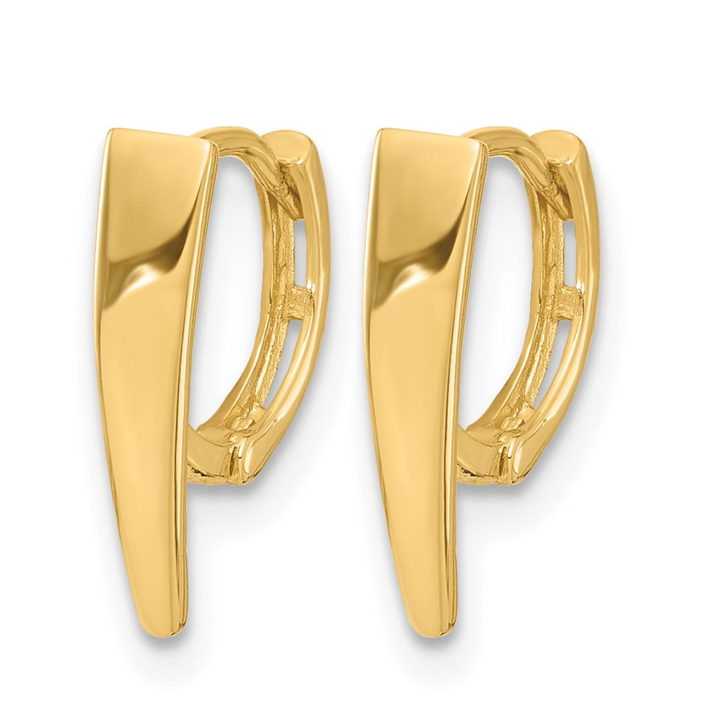 14K Gelbgold Poliert Klappbar Creolen
