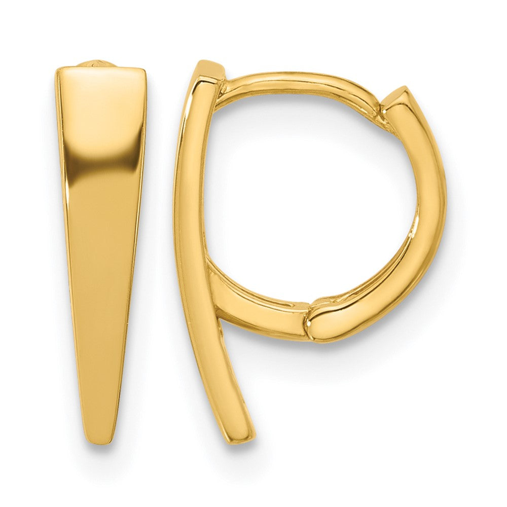 14K Gelbgold Poliert Klappbar Creolen