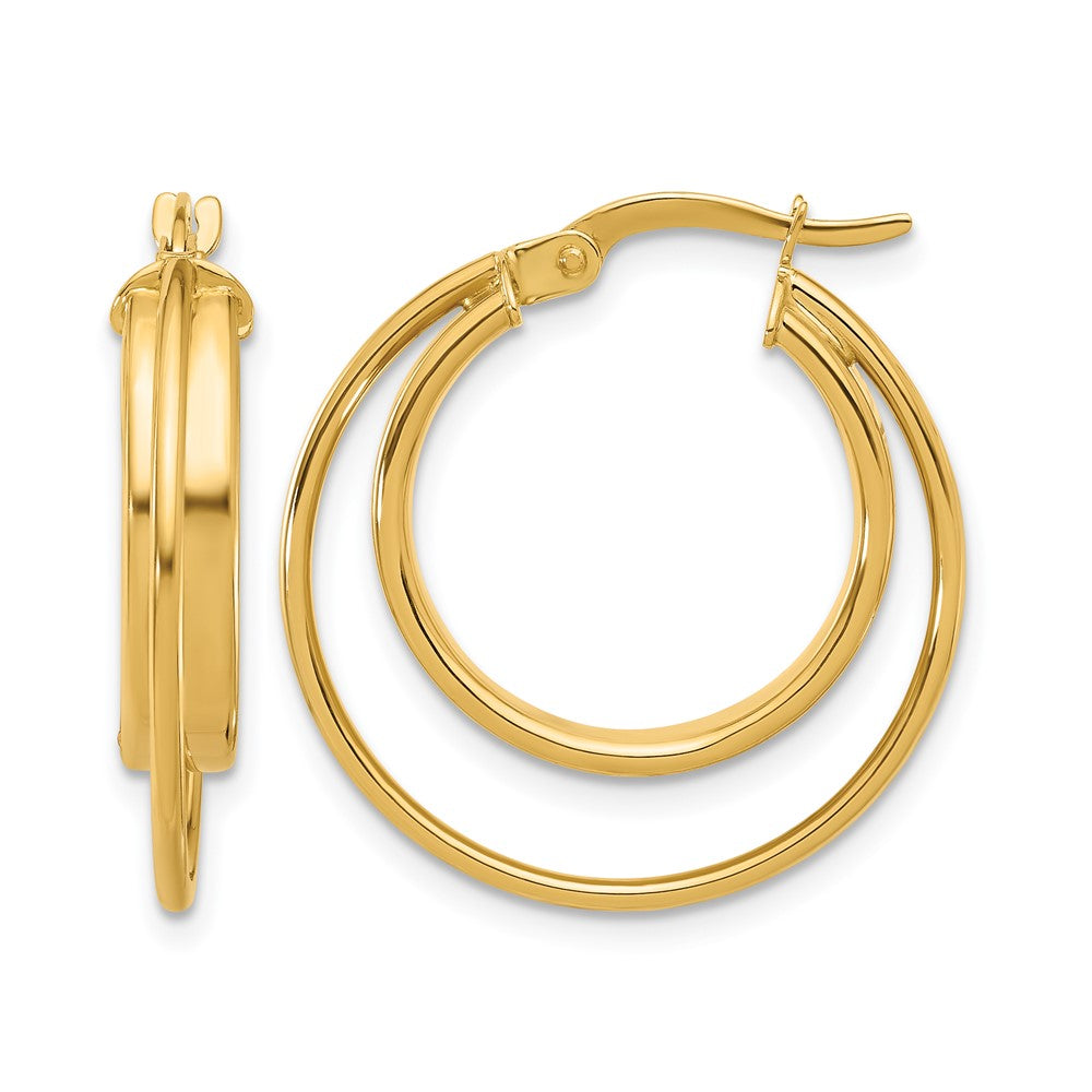 14K Gelbgold Poliert Creolen