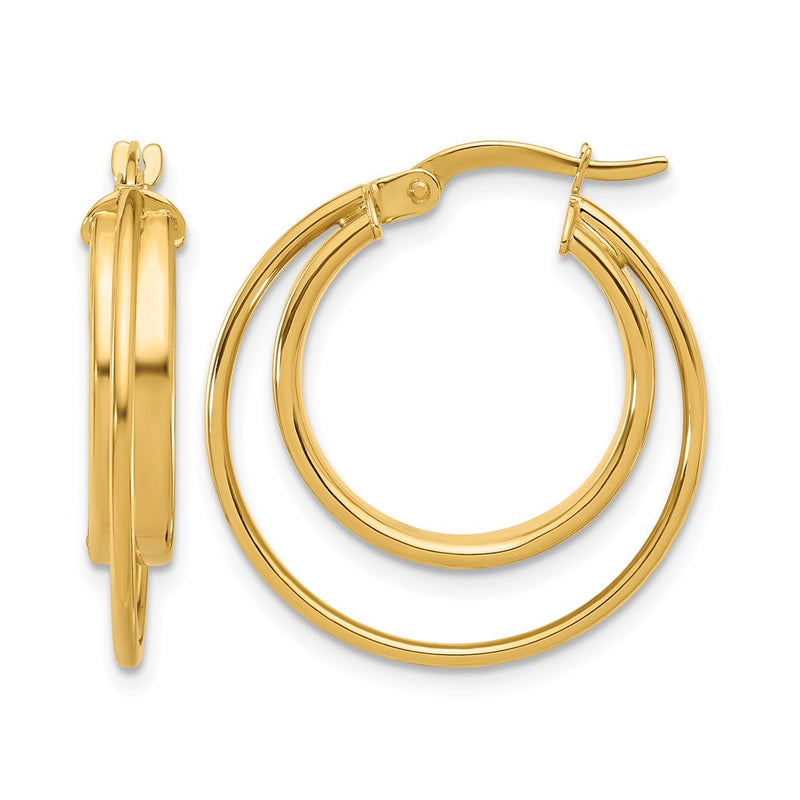 14K Gelbgold Poliert Creolen