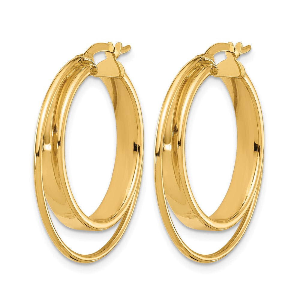 14K Gelbgold Poliert Creolen