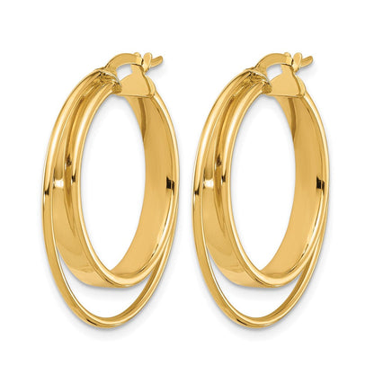 14K Gelbgold Poliert Creolen