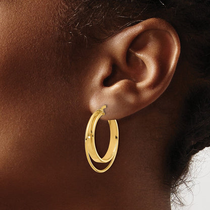 14K Gelbgold Poliert Creolen
