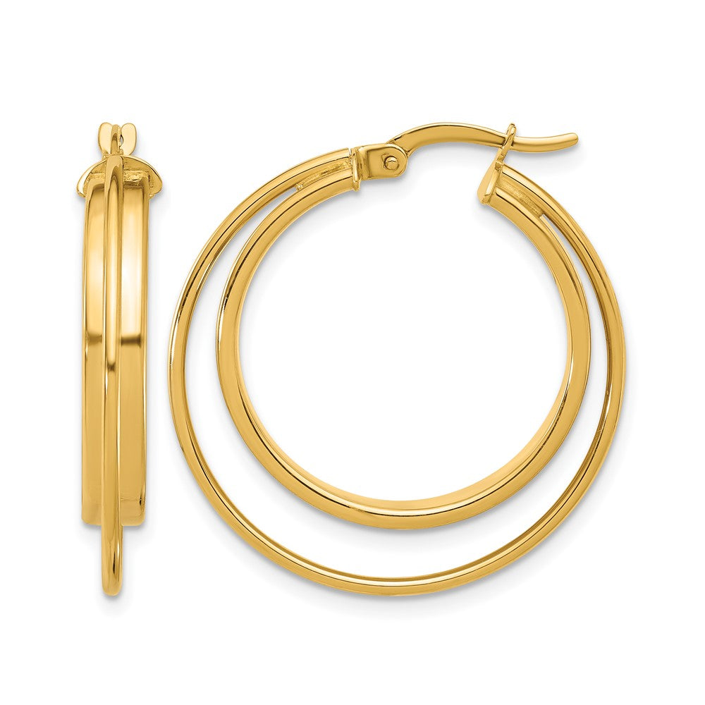 14K Gelbgold Poliert Creolen