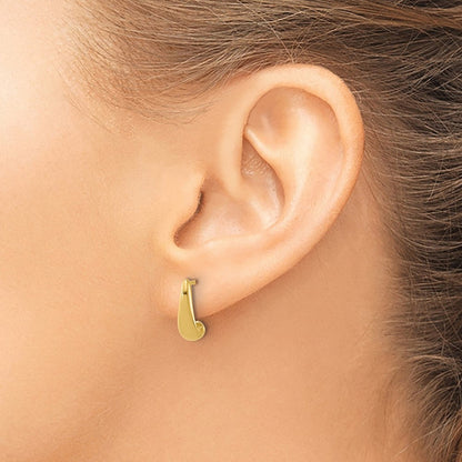 14K Gelbgold Poliert J Creole Ohrstecker