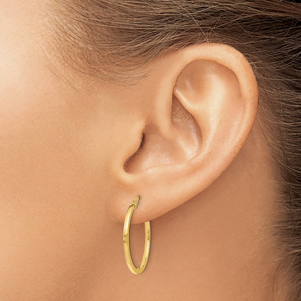 14K Gelbgold Poliert Creolen