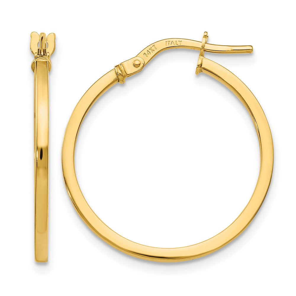 14K Gelbgold Poliert Creolen