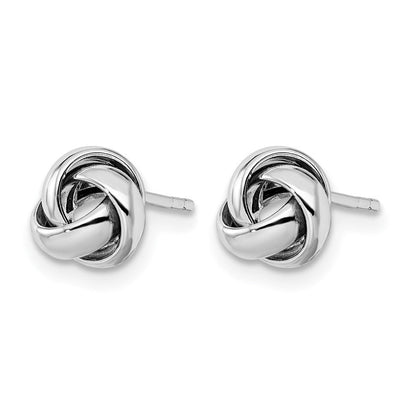 14K Weißgold Poliert Ohrstecker