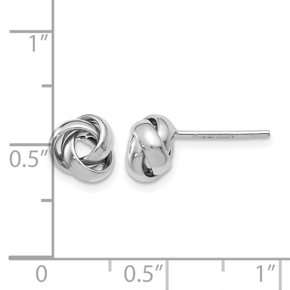 14K Weißgold Poliert Ohrstecker