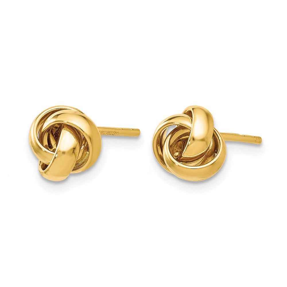 14K Gelbgold Poliert Ohrstecker