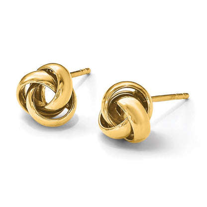 14K Gelbgold Poliert Ohrstecker