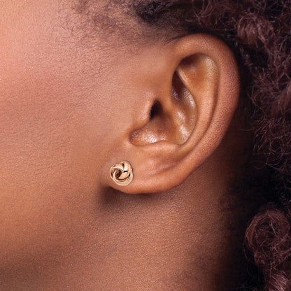 14K Roségold Poliert Ohrstecker
