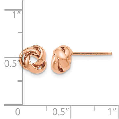 14K Roségold Poliert Ohrstecker