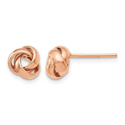 14K Roségold Poliert Ohrstecker