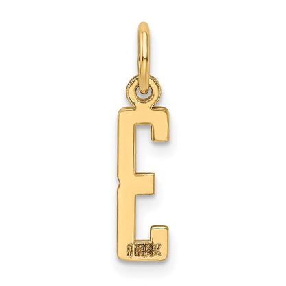 14K Gelbgold Klein Länglich Zahl 3 Charm