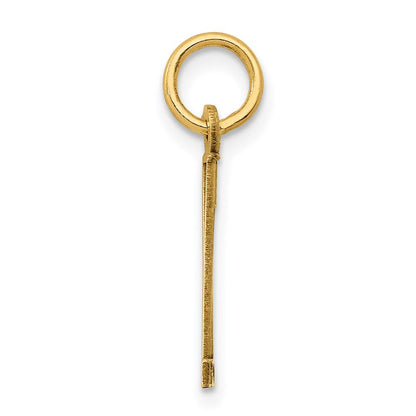 14K Gelbgold Klein Länglich Zahl 11 Charm