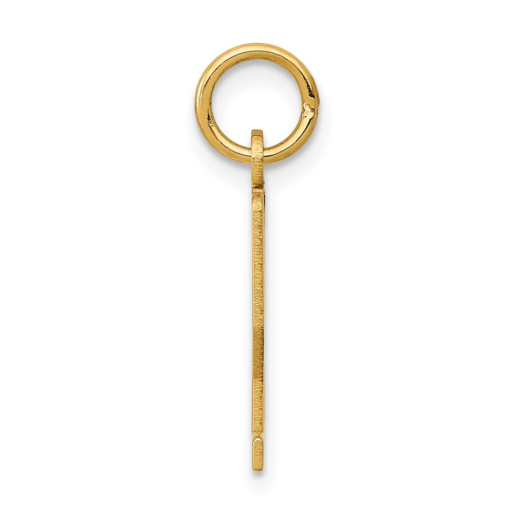 14K Gelbgold Klein Länglich Zahl 22 Charm