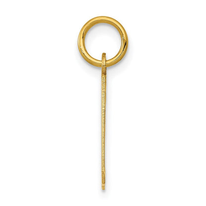 14K Gelbgold Klein Länglich Zahl 31 Charm