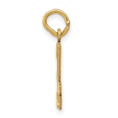 14K Gelbgold Klein Länglich Zahl 34 Charm
